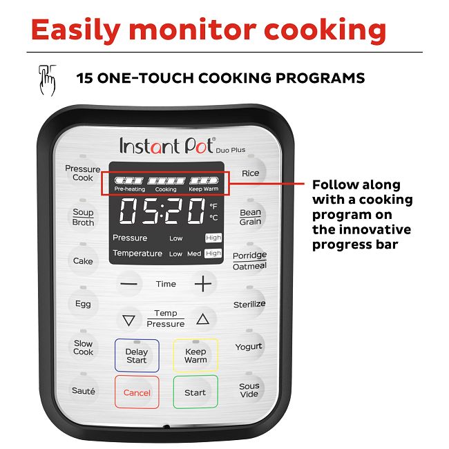 Instant Pot® Duo™ Plus 8-quart Multi-Use Pressure Cooker, V3