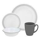 Livingware Mystic Gray 16-pc Dinnerware Set