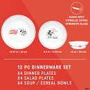 Disney Commemorative Series, Mickey Mouse Club 12-piece Dinnerware Set