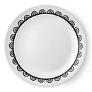 Livingware Lace 8.5" Plate, Black & White