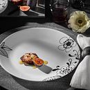 Inked Poppy 10.25" Dinner Plate