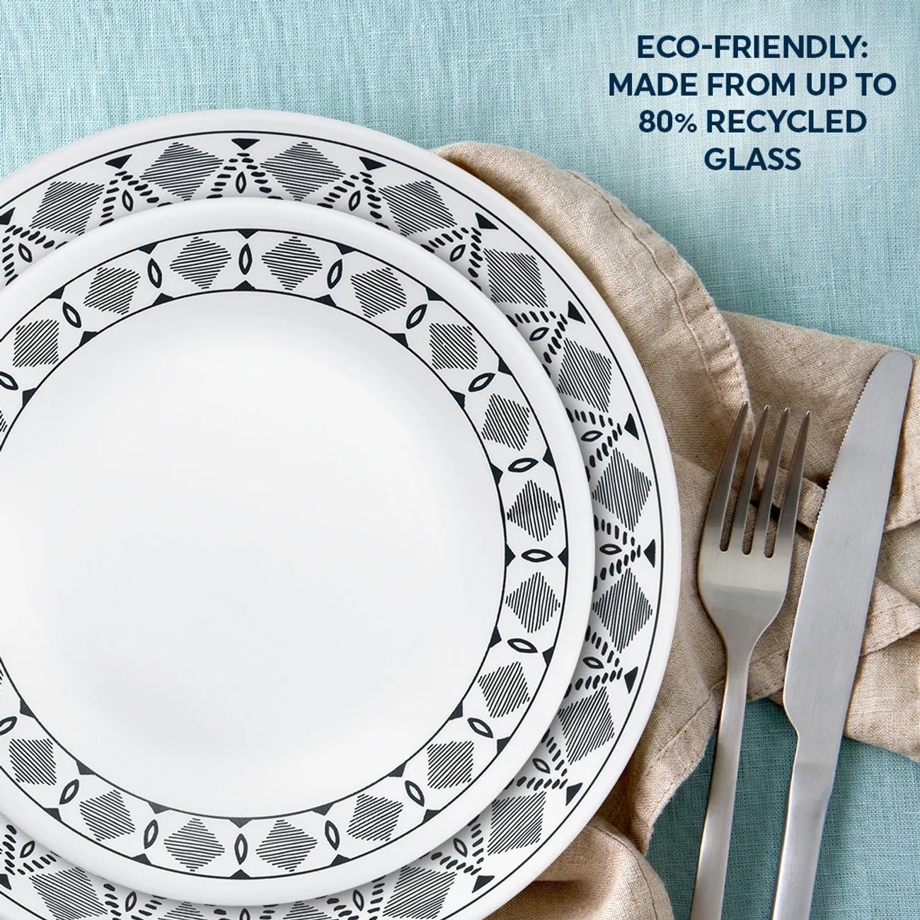 Cusco 16piece Mugless Dinnerware Set, Service for 4 Corelle