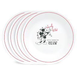 Disney Commemorative Series Mickey Mouse Club 8.5" Salad Plate, 4-pack 