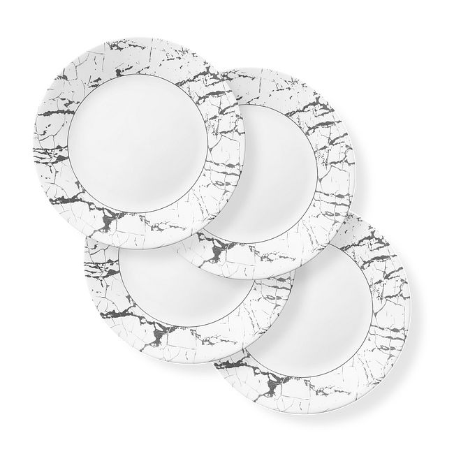 Stone Grey 11” Dinner Plates, 4-pack