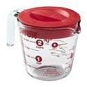Pyrex 2-Cup Measure with Red Lid