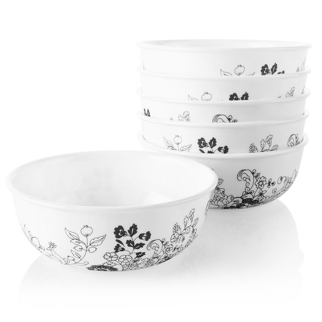 Uptown Garden 16-ounce Small Soup Bowls, 6-pack