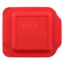 Pyrex 3-Quart Red Plastic Lid for Oval Roaster