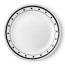 Livingware Beads 8.5" Plate, Black & White