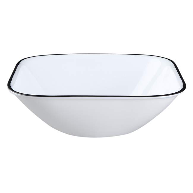 Square Simple Lines 16-pc Dinnerware Set w/ Bonus Bowls