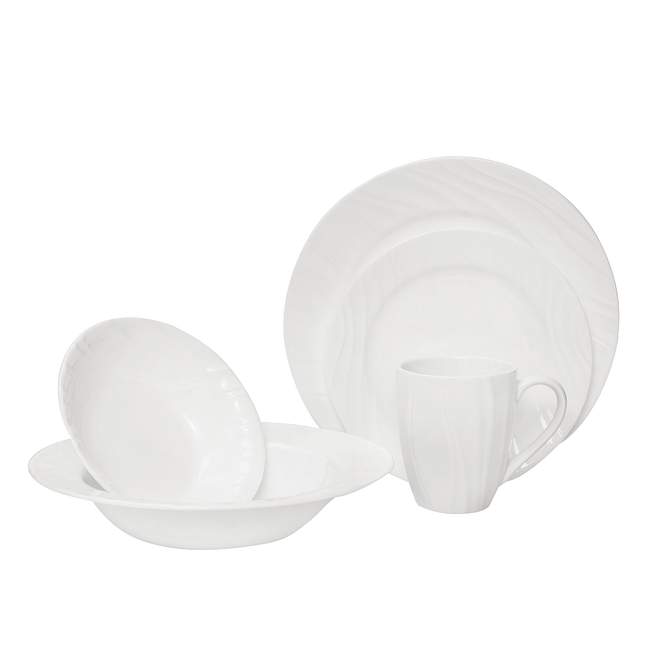 Boutique Swept Embossed 40-pc Dinnerware Set
