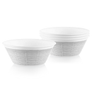 Woven Lines 21.5-ounce Medium Soup Bowls, 4-pack