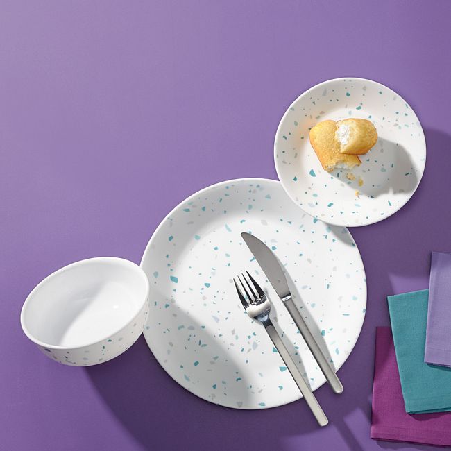 Terrazzo Verde 18-piece Dinnerware Set, Service for 6