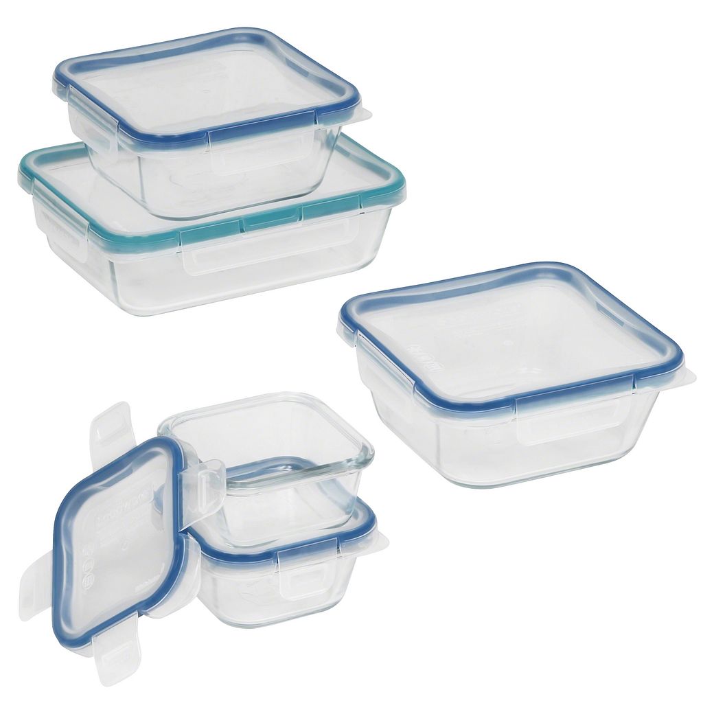 snapware pyrex glass food storage set