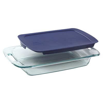PYREX Baking Dish, Deep Glass, 3.1 Quart, with Lid, Search