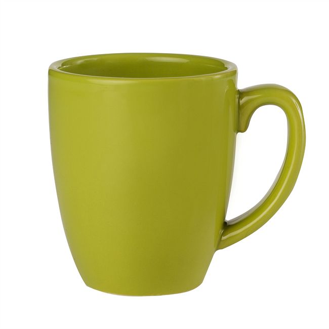 Livingware™ 11-oz Stoneware Mug, Yellow Green