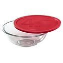 Pyrex 4-Quart Smart Essentials Mixing Bowl with Red Lid