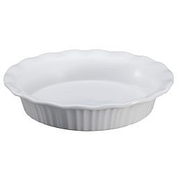 French White 9" Pie Plate