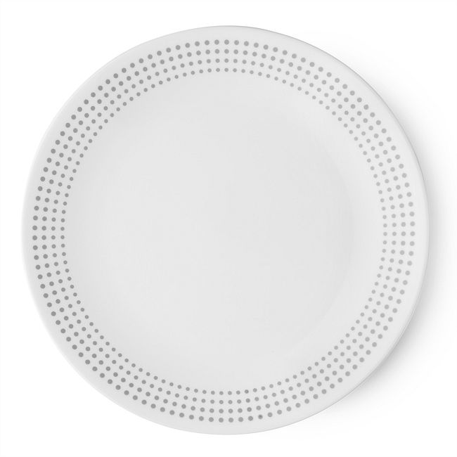 Livingware Bayside Dots 8.5" Plate, Gray