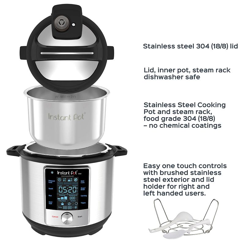 Instant Pot® Max™ 6-quart Multi-Use Pressure Cooker | Pyrex