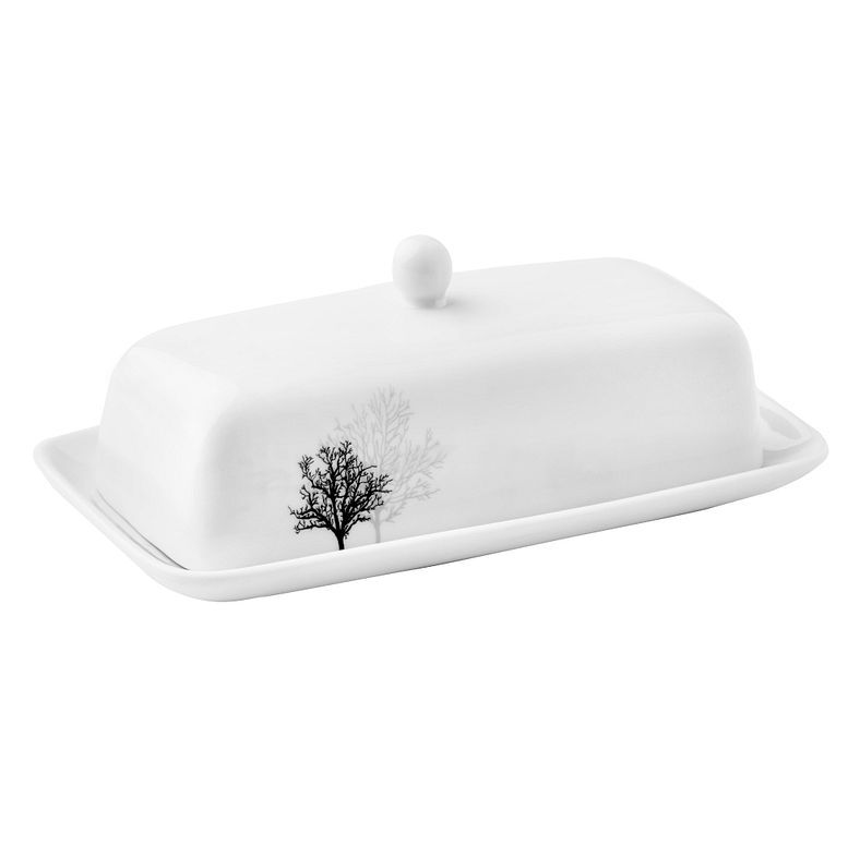 Butter Dish Coordinates w/ Corelle Timber Shadows Corelle