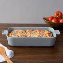Modern Ash Stoneware 4-quart Baker