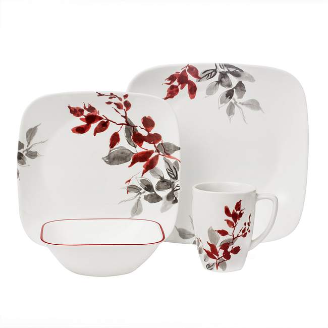 Boutique Kyoto Leaves 16-pc Dinnerware Set