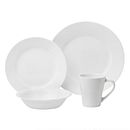 Dazzling White 16-piece Dinnerware Set, Service for 4