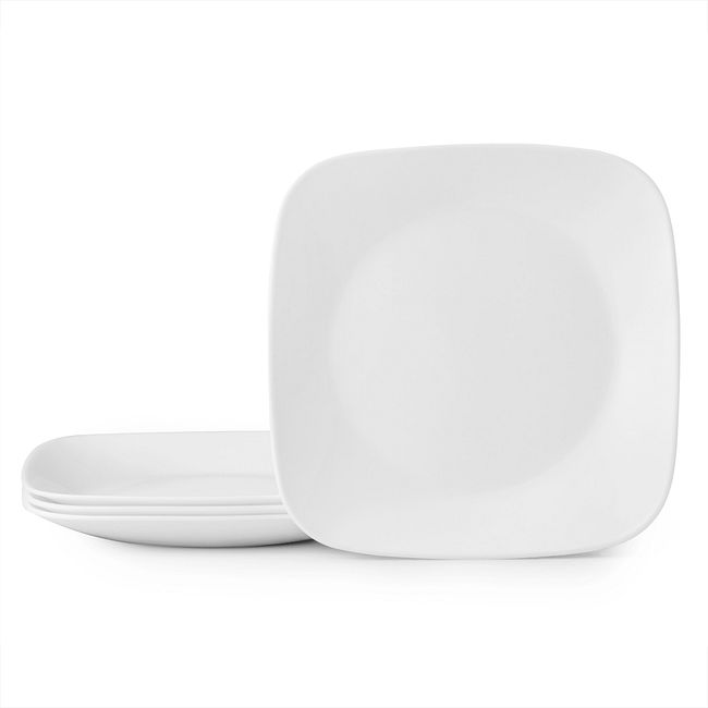 Boutique Vivid White 9" Plate Set, 4-pk