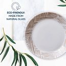 Everyday Expressions Glass Geometrica 7.5" Salad Plates, 4-pack