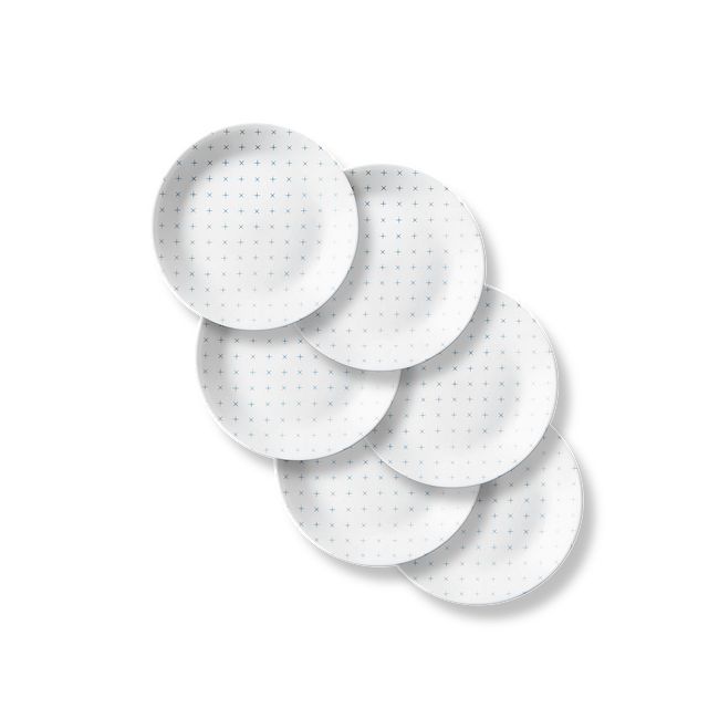 Farmstead Blue 8.5" Salad Plate, 6-pk