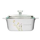 Stovetop Pyroceram European Herbs 1.5L Casserole w/ Glass Lid