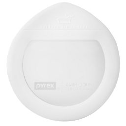 Ultimate 2 Cup Round Glass Storage Lid  White