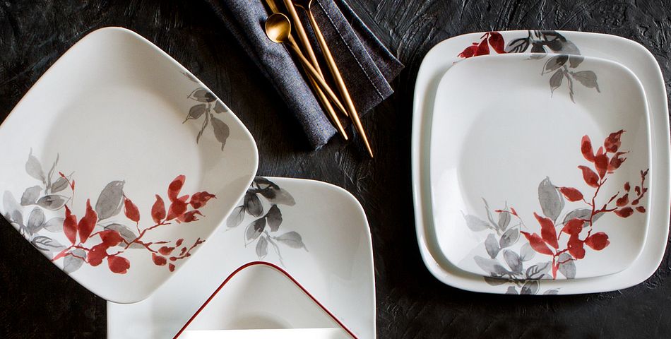 Corelle kyoto outlet leaves serving bowl