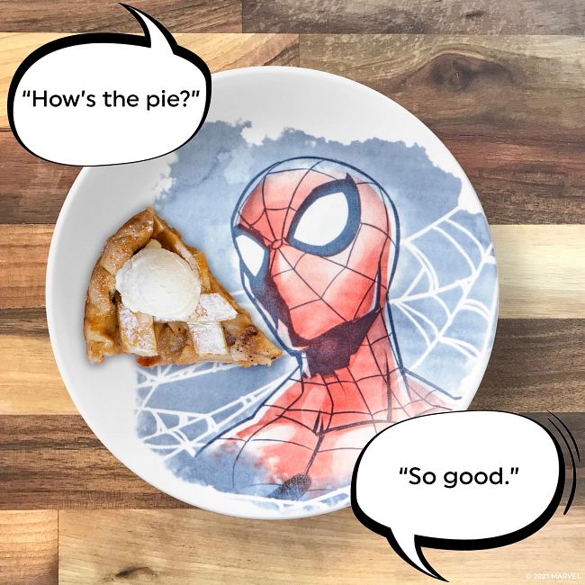 Marvel Spider-Man 8.5" Salad Plates, 4-pack