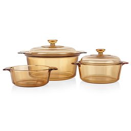 5-pc Dutch Oven Set (covers on two stewpots)