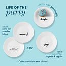 Celebrate Christmas 6.75" Appetizer Plate Set, 8-pk
