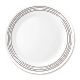 Brushed Silver 10.25" Dinner Plate