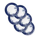 Indigo Blooms 11" Dinner Plates, 6-pack