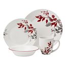 Kyoto Leaves 16-piece Dinnerware Set, Service for 4