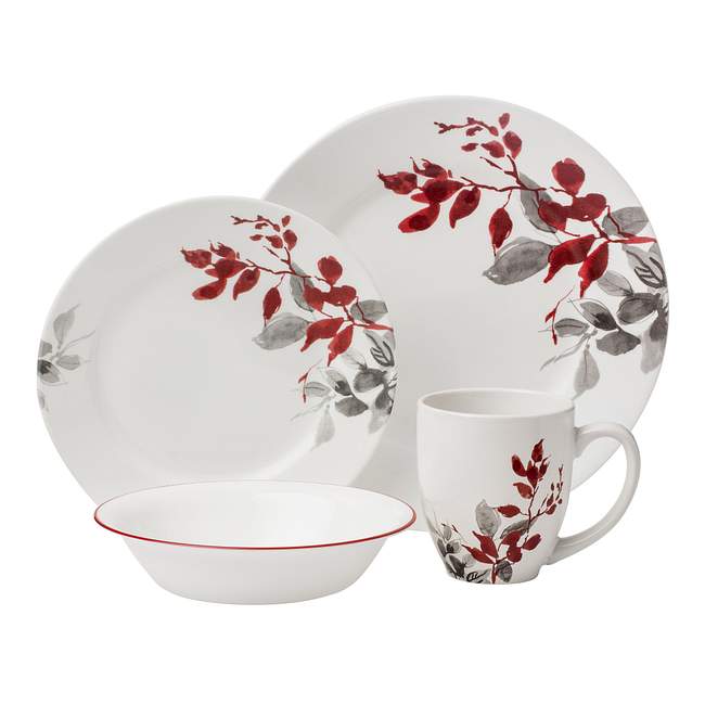 Boutique Kyoto Leaves 16-pc Dinnerware Set