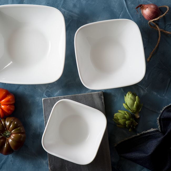 Vivid White 3-piece Serving Bowl Set