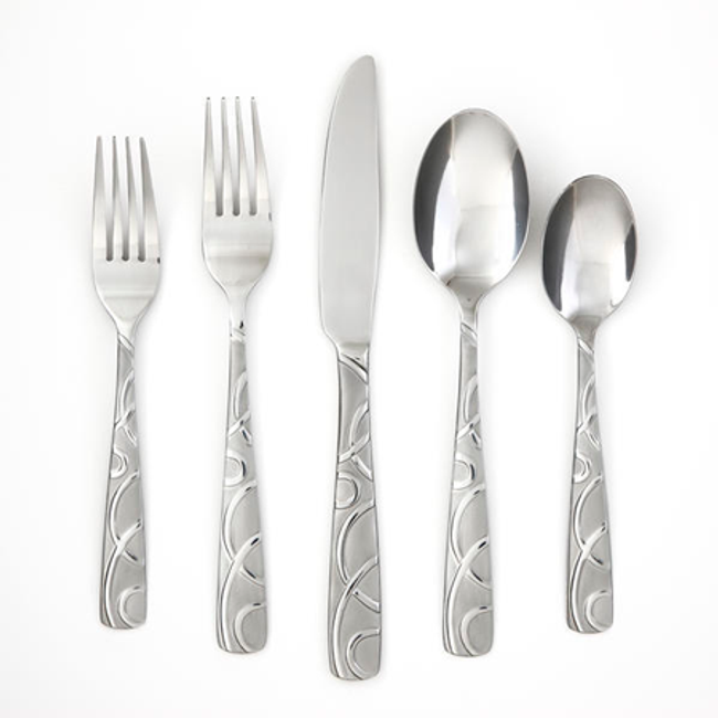 Conquest Sand 20-pc Flatware Set