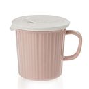 Blush 24-ounce Meal Mug™ with White Vented Lid