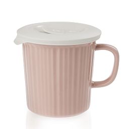Blush 24-oz Meal Mug™ with Vented Lid, Pink