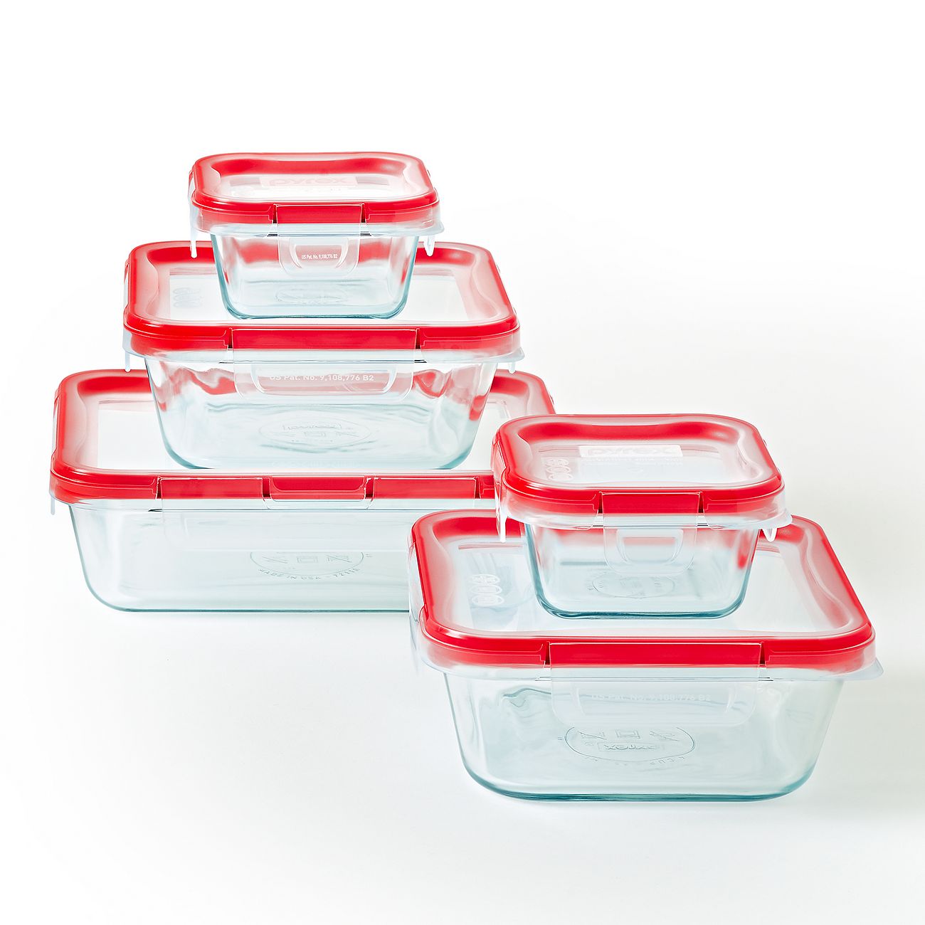 Freshlock™ 10 Piece Glass Storage Set Pyrex 