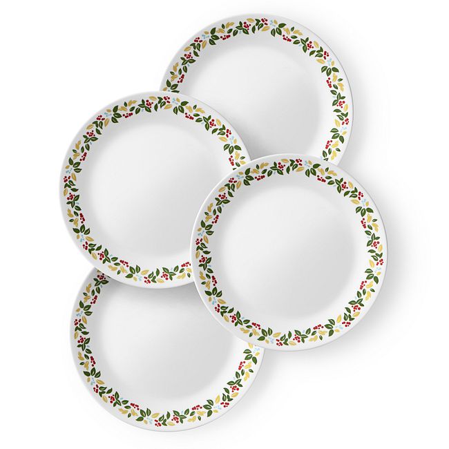 Holiday Berries 10.25" Plate Set, 4-pk