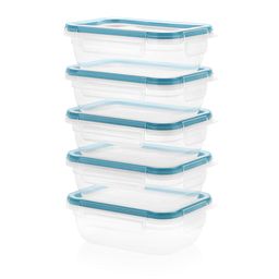 Total Solution™ 10-piece Rectangular Plastic Food Storage Set side view