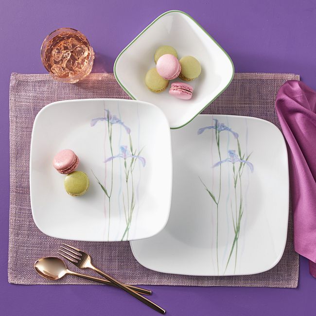 Shadow Iris 18-piece Dinnerware Set, Service for 6