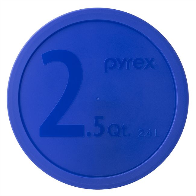 Pyrex 325 2.5 Quart/2.35 Liter Clear Glass Round Baking Mixing Bowl 