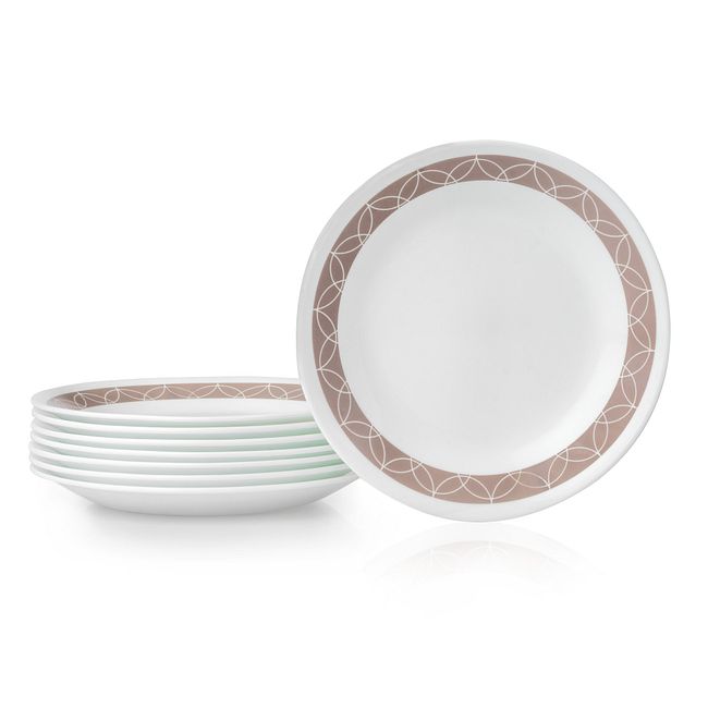 Sand Sketch 6.75" Appetizer Plates, 8-pack